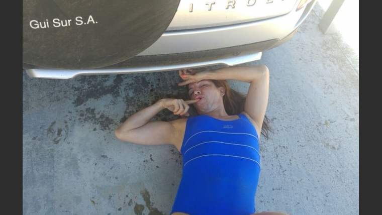 Lizy Tagliani y su divertida sesión de fotos