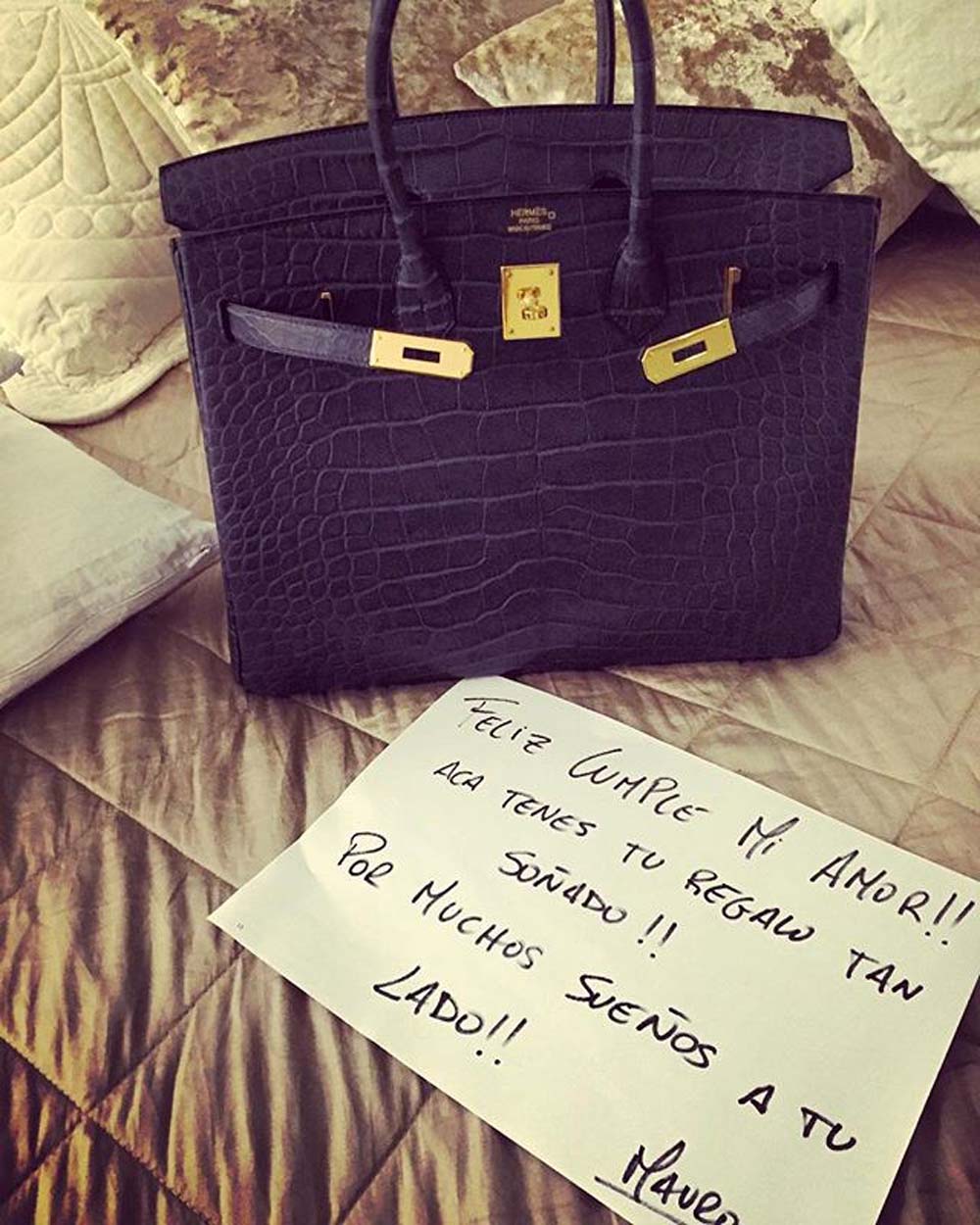 Wanda festejó su cumple con super regalo