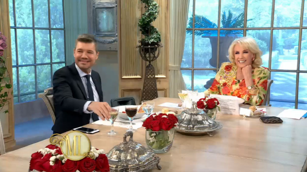 Marcelo Tinelli en lo de Mirtha Legrand