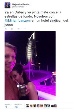 Exóticas vacaciones de Fantino y Lanzoni 