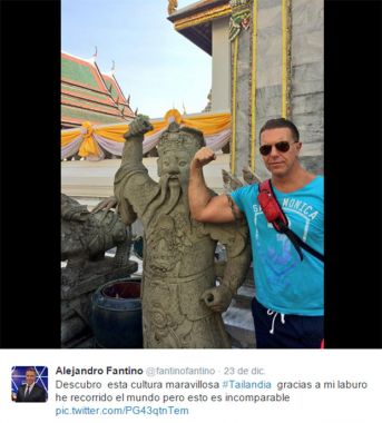Exóticas vacaciones de Fantino y Lanzoni 