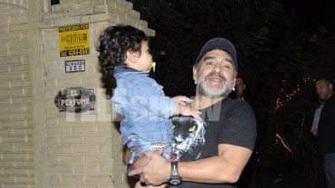 Maradona en Argentina y en la casa de Verónica Ojeda 