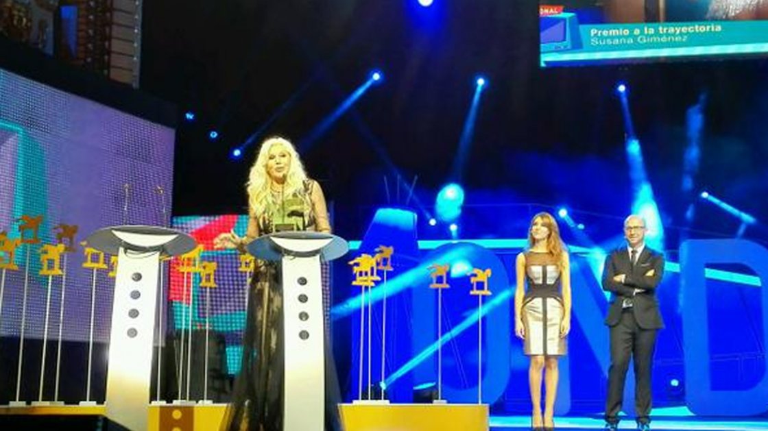 Susana Giménez premiada en Barcelona por su Trayectoria 
