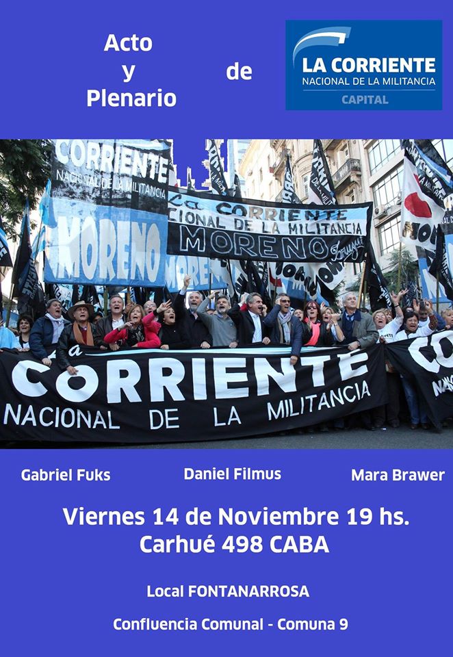 El kirchnerismo prepara un acto en la Ciudad