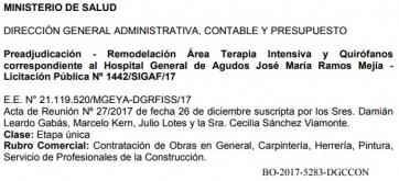 Otra vez SES SA: facturará más de $ 100 millones para remodelar un hospital
