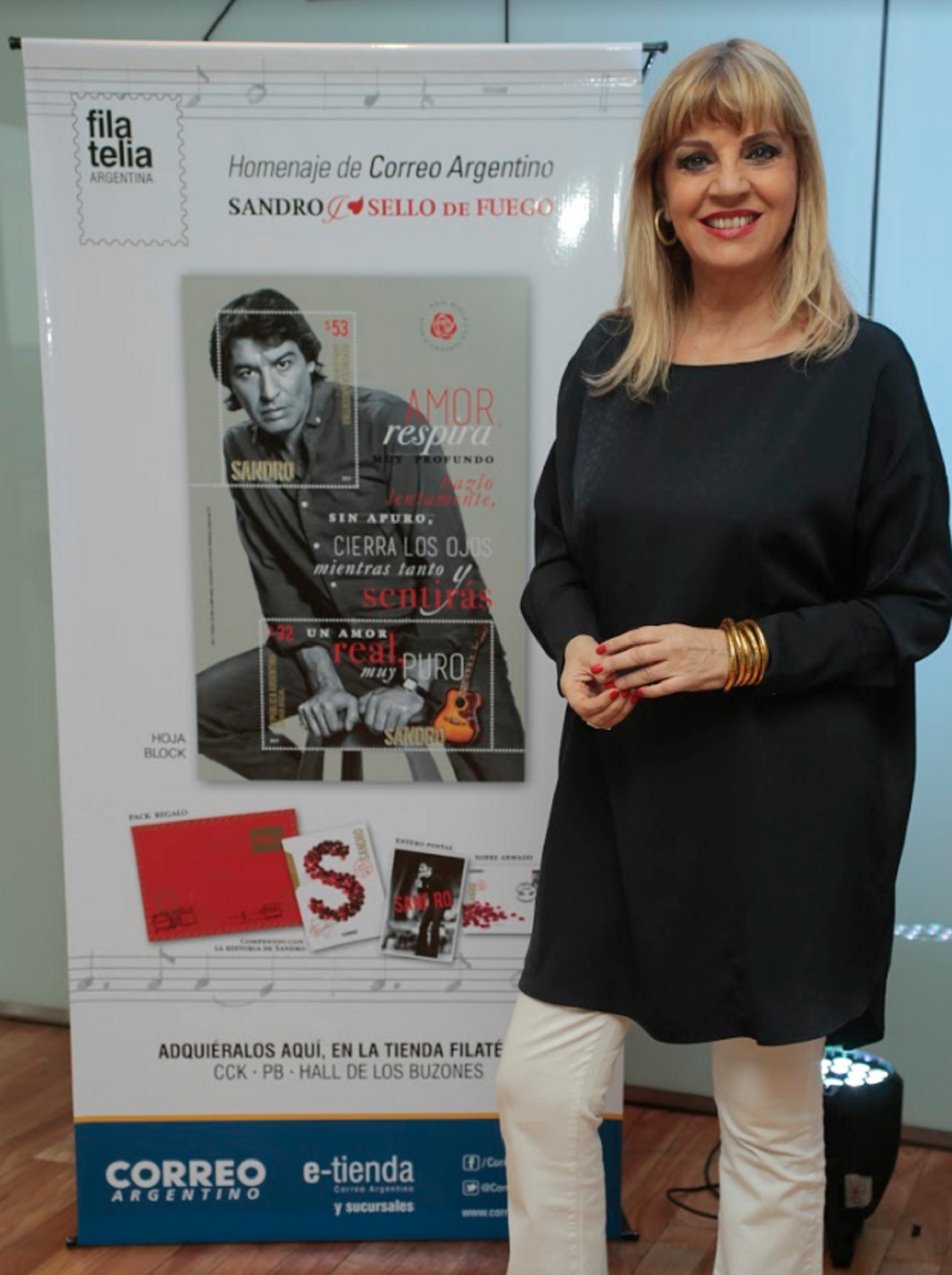 Correo Argentino lanzó sello postal de Sandro