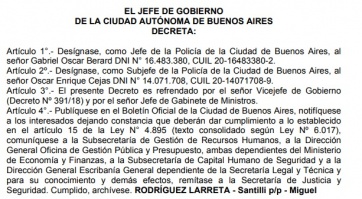 Entró en función el nuevo jefe de la policía, acusado del operativo represivo contra jubilados