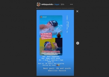 Delfina Pignatiello batió un récord sudamericano