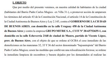 Vecinos de la villa 31 denuncian: 