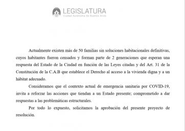 Piden explicaciones a Larreta por la reducción de casi $160 millones para soluciones habitacionales