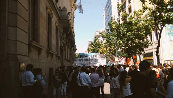 Judiciales se manifestaron frente a la Legislatura