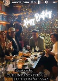 Así fue la fiesta sorpresa que tuvo Wanda Nara tras su llegada a Buenos Aires