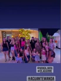 Así fue la fiesta sorpresa que tuvo Wanda Nara tras su llegada a Buenos Aires