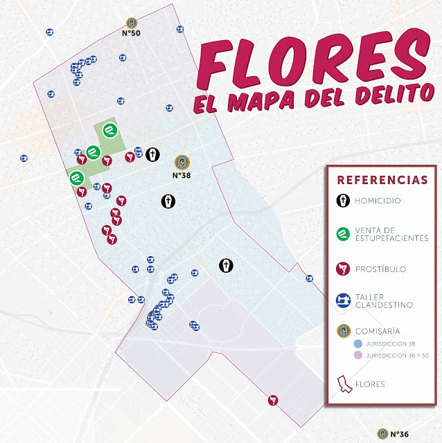 Flores: el Mapa del Delito