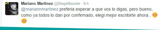 Mariano Martinez confirmó su paternidad
