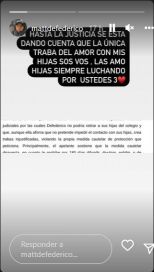 Matías Defederico festejó un revés judicial contra Cinthia Fernández y ella le respondió