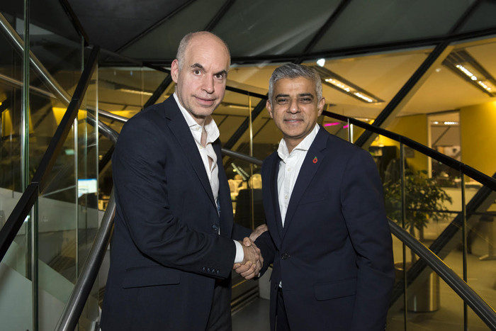 Larreta se reunió con el alcalde de Londres