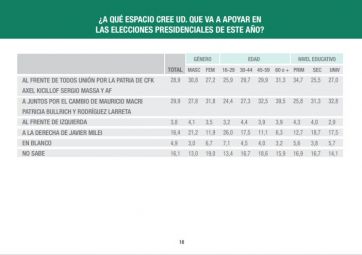 Elecciones 2023: quién es el favorito de los argentinos según las últimas encuestas