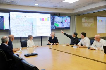 Jorge Macri supervisa el operativo de emergencias por las tormentas en la Ciudad