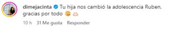 Cumbio le dedicó un sentido mensaje a su papá fallecido en sus redes