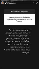 Sabrina Rojas se sinceró y contó la angustia que tiene por la separación del Tucu López