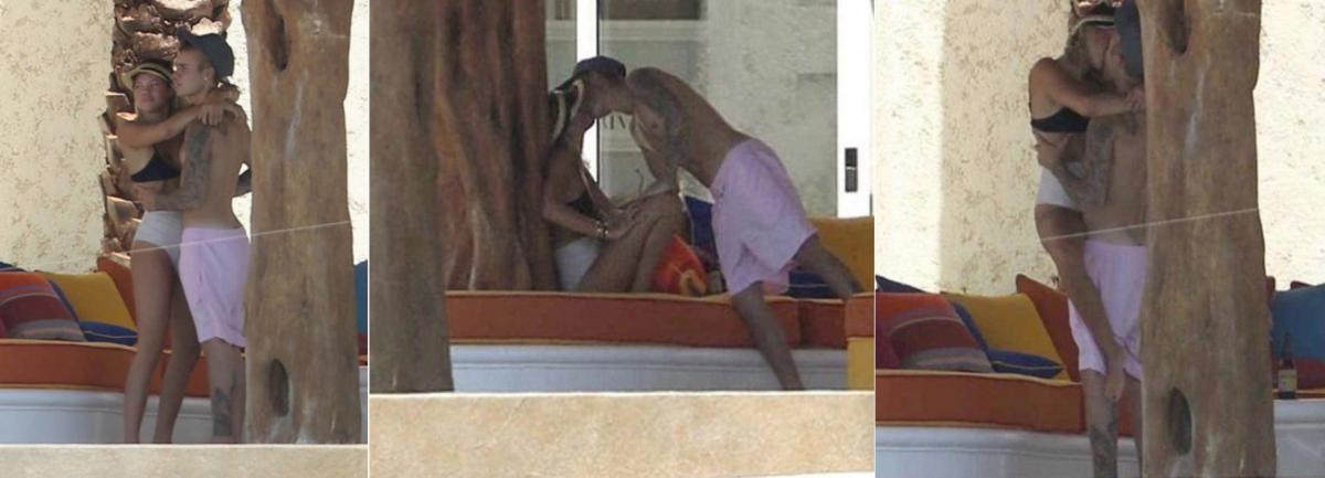 Justin Bieber: mimos y desnudo con su novia
