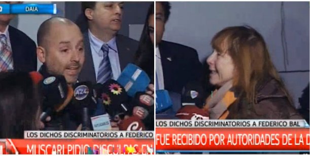 Una mujer increpó a Muscari tras pedir perdón