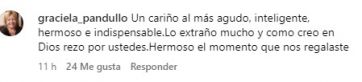 Bárbara Lanata le dedicó unas sentidas palabras a su papá, a dos meses de su internación