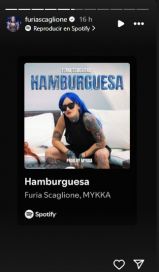 Furia lanzó “Hamburguesa”, un tema dedicado a dos ex GH que se hizo viral