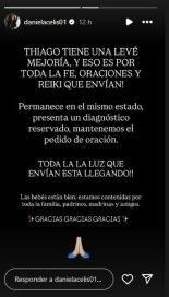 Thiago Medina presenta una leve mejoría y crecen las esperanzas de su pronta recuperación