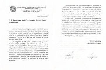 Conflicto en FATE: paro, represión y una propuesta para provincializar la fábrica