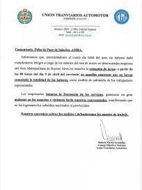 La UTA inició la retención de tareas y hay menos colectivos en las calles