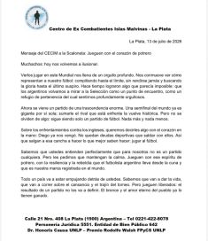 Malvinas y la Selección: excombatientes piden bajar la carga por el duelo con Inglaterra