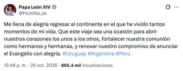 El Papa León XIV confirmó su viaje a la Argentina